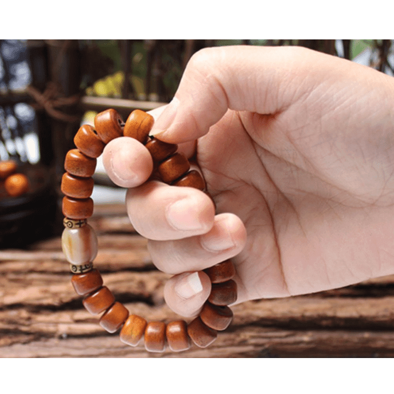 Tibetan Guardian Spirit Natural Yak Bone Bracelet - Image 4