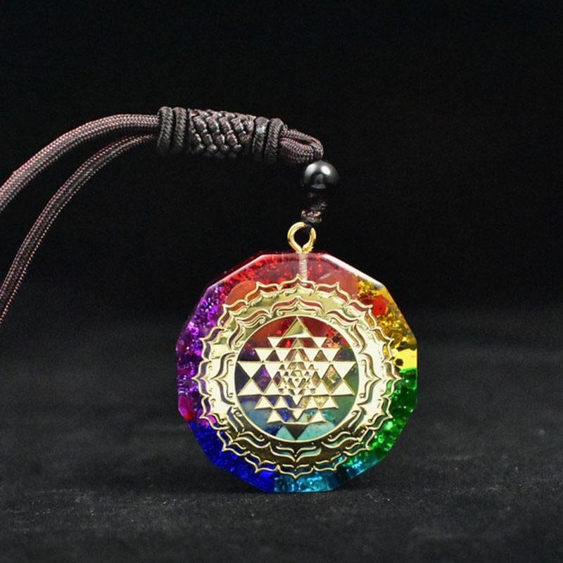 Chakra Orgonite Necklace – Balances Orgone Energy & EMF