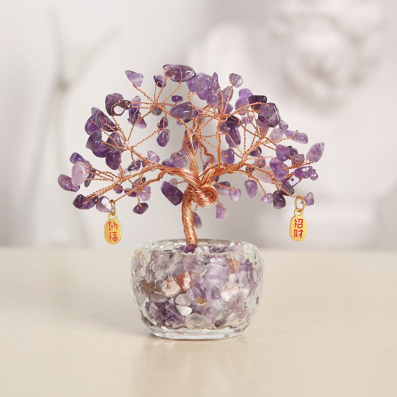 Feng Shui Amethyst Crystal Tree - Crystal Tree of Life - Image 3