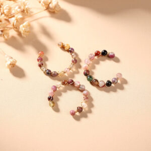 Tourmaline Ring - Natural Healing Crystal Bead Rings