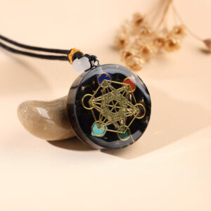 Black Tourmaline Metatron’s Cube Orgonite Protection