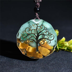 Tree of Life Orgonite Pendant Necklace — Energy Protection