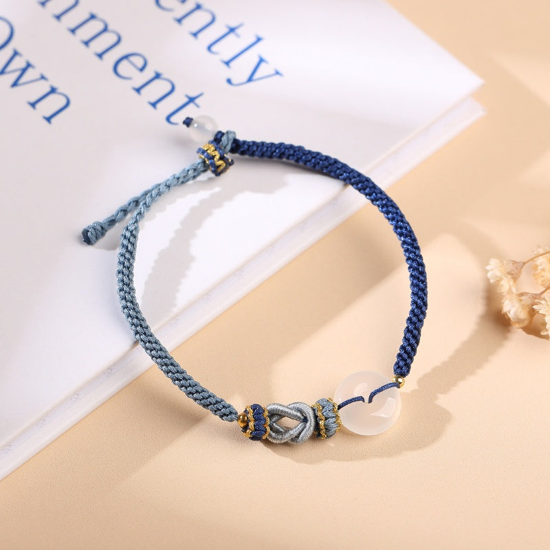 Blue String White Agate Bracelet – Give the Gift of Peace