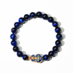 Wu Lou Blue Tiger Eye Wellness Bracelet - Feng Shui
